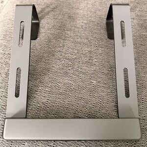 Gray Metal Laptop Stand